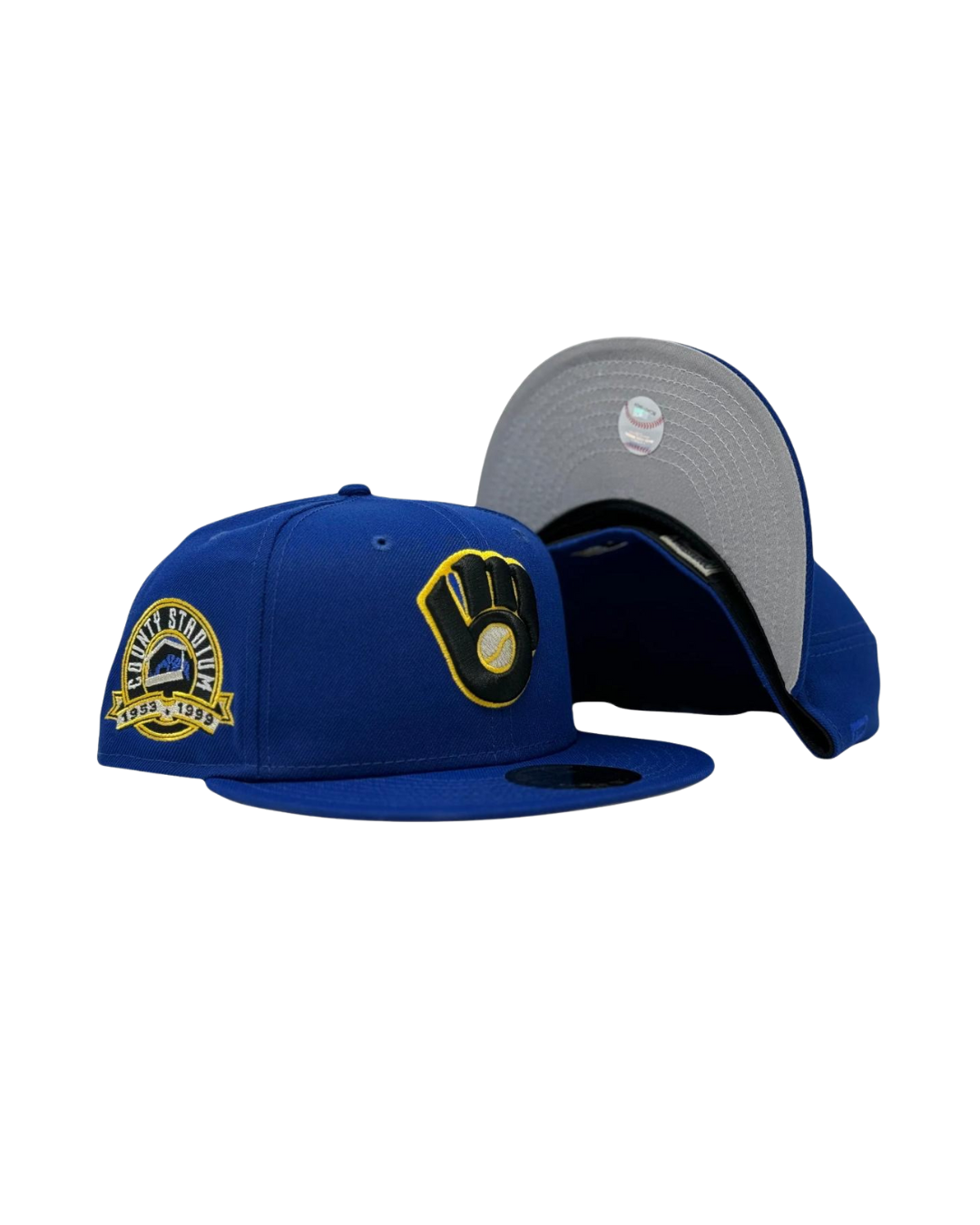 Milwaukee Brewers Royal Blue County Stadium 59Fifty New Era Fitted Hat