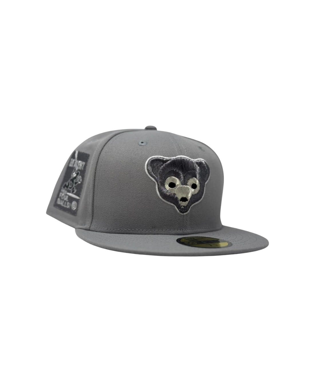 Chicago Cubs Be Alert Foul Ball Logo Fitted Hats-Light Gray