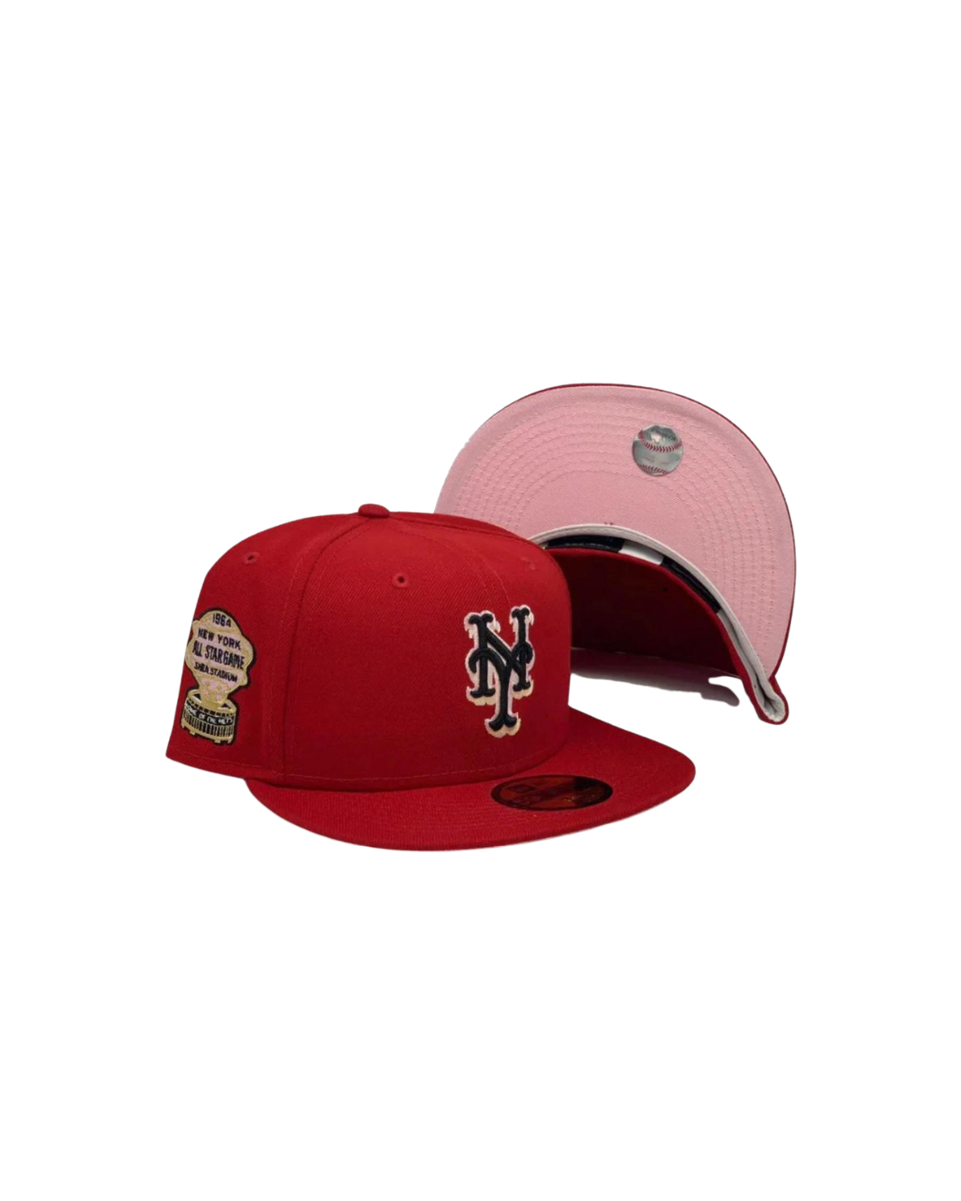 NEW YORK METS 1964 ALL STAR GAME "STRAWBERRY REFRESHER" RED PINK B